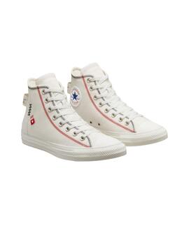 Zapatillas Converse All Star Hi Vintage Hombre Blanco