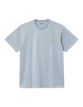 Camiseta Hombre Carhartt S/S Chase  Celeste