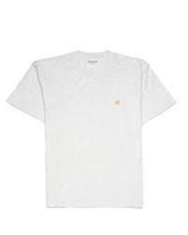 Camiseta Hombre  Carhartt S/S Chase   Gris