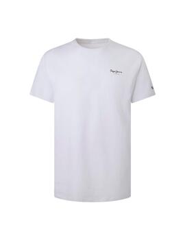 Camiseta Hombre  Pepe Jeans Original Basic Blanco