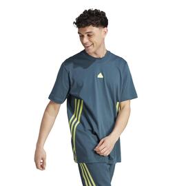 Camiseta Adidas M FI 3 STRIPES Verde