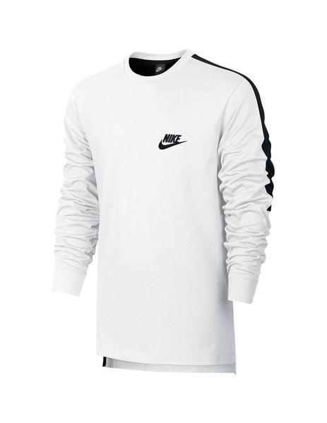sombra basura Motivación Camiseta Nike Manga Larga Blanca