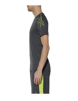 Camiseta Running Asic´s Stripe Top Gris