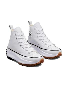 Zapatillas Converse Run Star Hi Leather Mujer Blanco