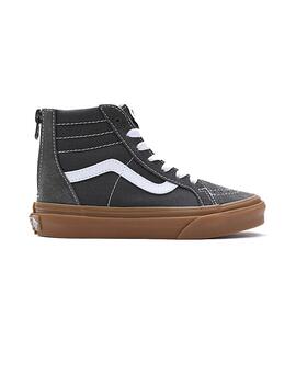 Zapatilla para Niños Vans Sk8-Hi Zip Gris