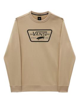 Sudadera Vans Full Patch Crew II  Beige