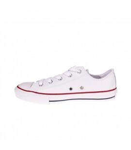 Zapatilla Infantil Converse All Star Ox. Blanco Piel
