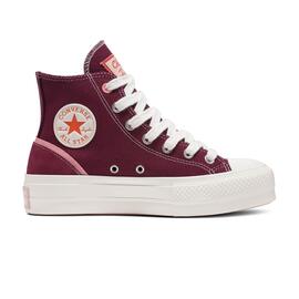 Zapatilla para Mujer Converse All Star Hi Lift  Burdeos