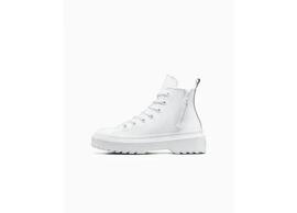 Zapatilla Junior  Converse Lugged Lift Hi Piel Blanco