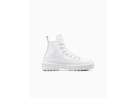 Zapatilla Junior  Converse Lugged Lift Hi Piel Blanco