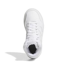 Zapatilla para Niños Adidas HOOPS 3.0 Mid Blanco