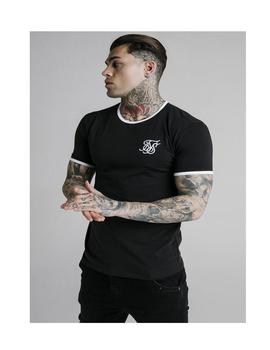 Camiseta Siksilk Straight Ringer Negro