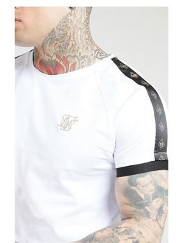 Camiseta SikSilk  S/S Raglan Tech Blanco