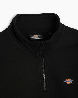 Sudadera con Cremallera Dickies Oakport Quarter Zip Negro