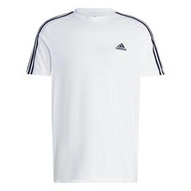 CAMISETA ESSENTIALS SINGLE JERSEY 3 BANDAS Blanco