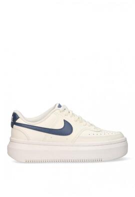 Zapatilla Nike Court vision Alta beige azul