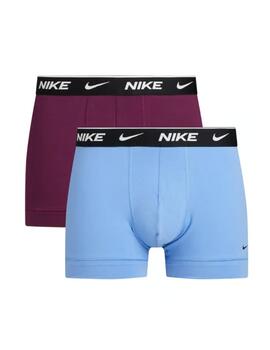 Pack de 2  Boxer Nike Everyday Cotton Strech Burdeos