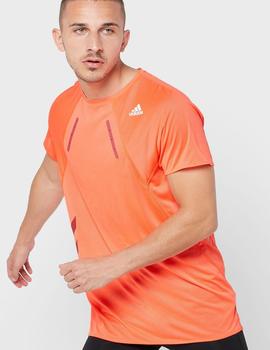Camiseta Running  Adidas Heat Naranja