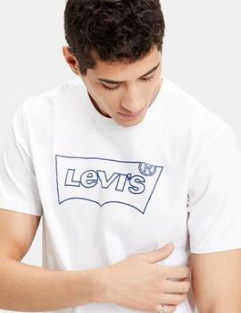 Camiseta Hombre Levi s Graphic Tee Blanco