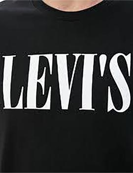 Camiseta Hombre Levi s Relaxed Graphic Negro