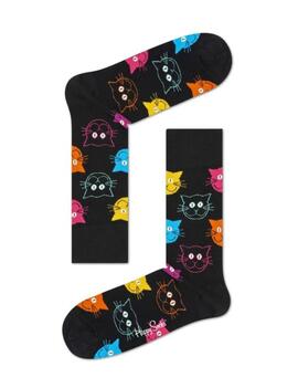 Calcetin Happy Socks   Gatos Negro