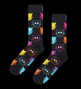 Calcetin Happy Socks   Gatos Negro