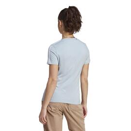 Camiseta Mujer Adidas Essentials 3stripes Azul