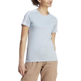 Camiseta Mujer Adidas Essentials 3stripes Azul