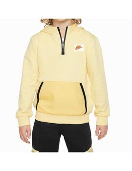 Sudadera Nike B Paint Hoddie Amarillo