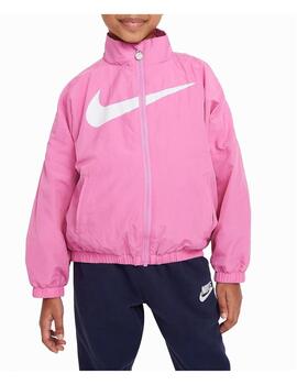 Chaqueta para Niña Nike Swoosh Windbreaker  Rosa