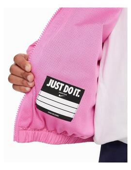 Chaqueta para Niña Nike Swoosh Windbreaker  Rosa