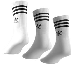 Calcetin Adidas Mid Cut Crew  Blanco