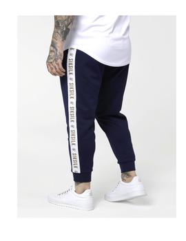 Pantalón Siksilk Cropped taped Marino