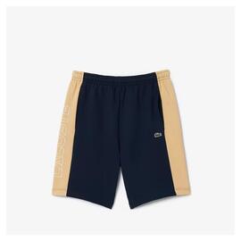 Pantalón corto Lacoste Jogger estampado color block Navy