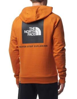 Sudadera TNF Red Box Hombre Naranja