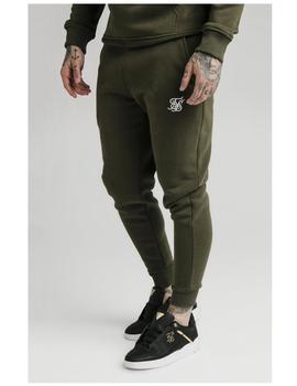 Pantalón SikSilk Muscle Fit Verde/Bco