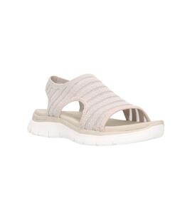 Sandalias Mujer Skechers Flex Appeal Beige