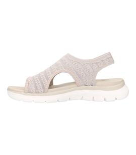 Sandalias Mujer Skechers Flex Appeal Beige