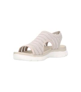 Sandalias Mujer Skechers Flex Appeal Beige