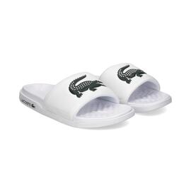 Chancla Lacoste Serve slide blanco