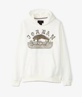 Sudadera  Capucha Jordan MJ FLT ARTST  Beige