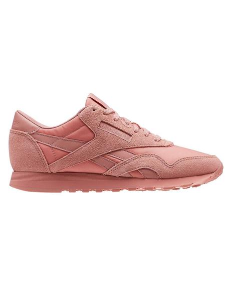 mano Fracción Mono Zapatilla Moda Reebok Classic Nylon Rosa