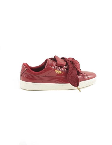 estudiante universitario Agnes Gray Dar derechos Zapatilla Moda Puma Basket Heart Rojo