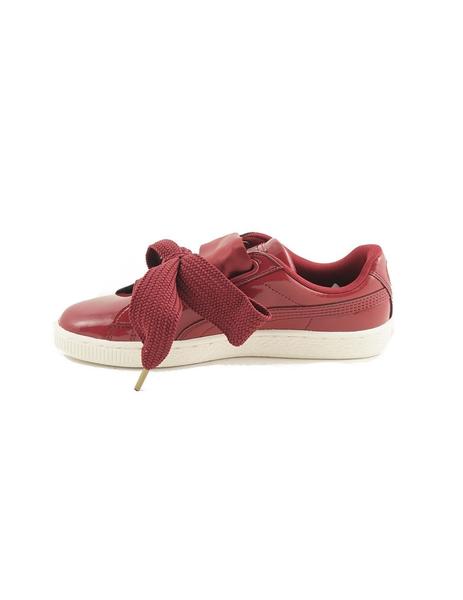 Moda Puma Basket Heart Rojo