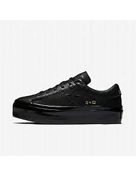Zapatilla Mujer Converse One Star Plat Negro