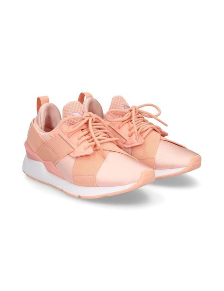 Maravilla Poner la mesa Cuervo Zapatilla Mujer Puma Muse Satin Salmon