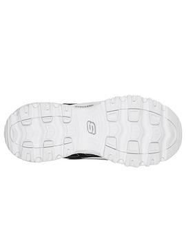 Zapatilla Mujer Skechers D´Lites Negro