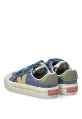 Zapatilla para NIÑOS Victoria Tribus Tiras Lona Azul