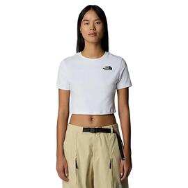 Camiseta de manga corta Mujer The North Essential  Blanco