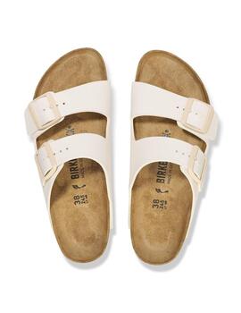 Sandalia Birkenstock Arizona BF Eggshell Mujer Blanco